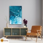 Fotodrobė "Art of light blue paints" Fotodrobės interjerui | Colorbee.lt